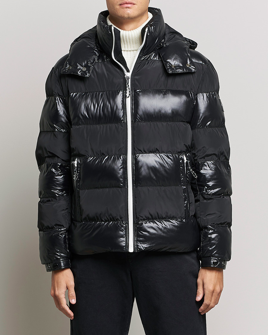 Glossy black puffer hotsell