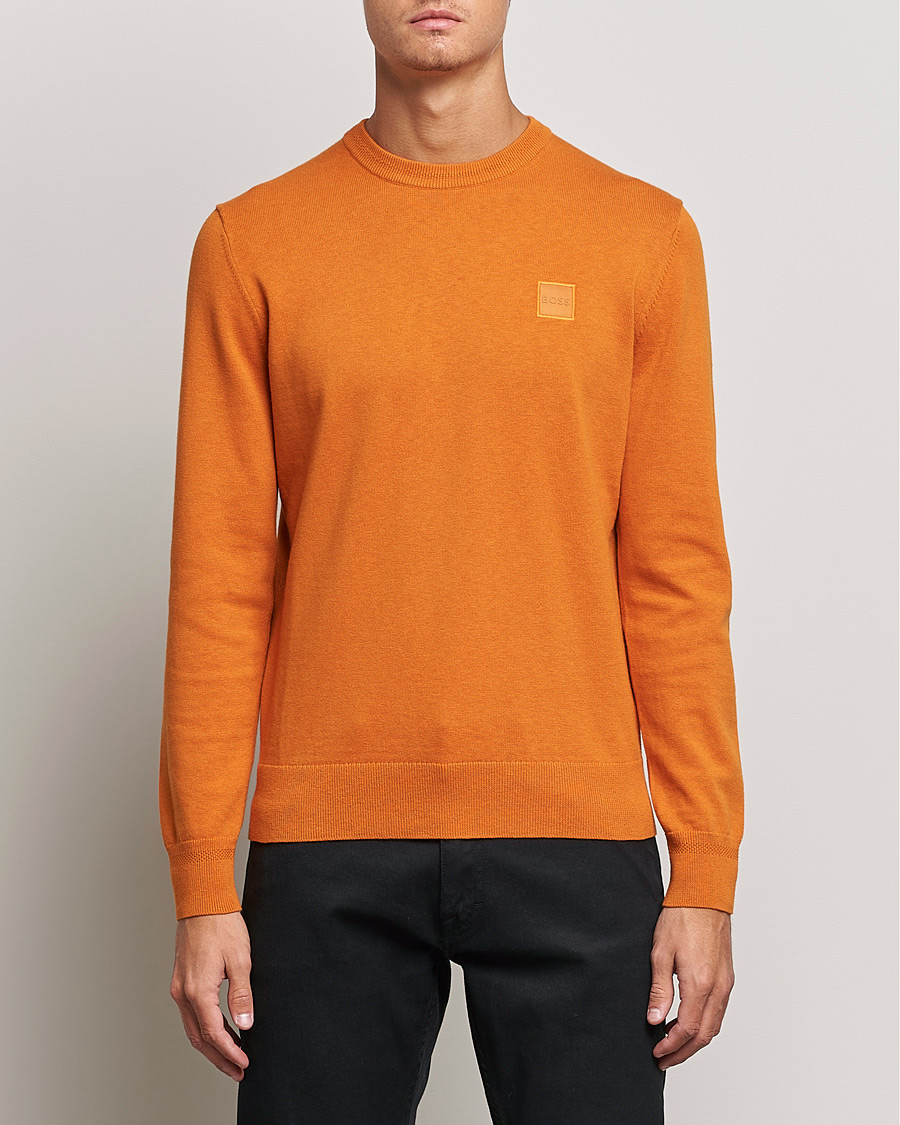 Orange Kanovano Open Knitted Sweater at