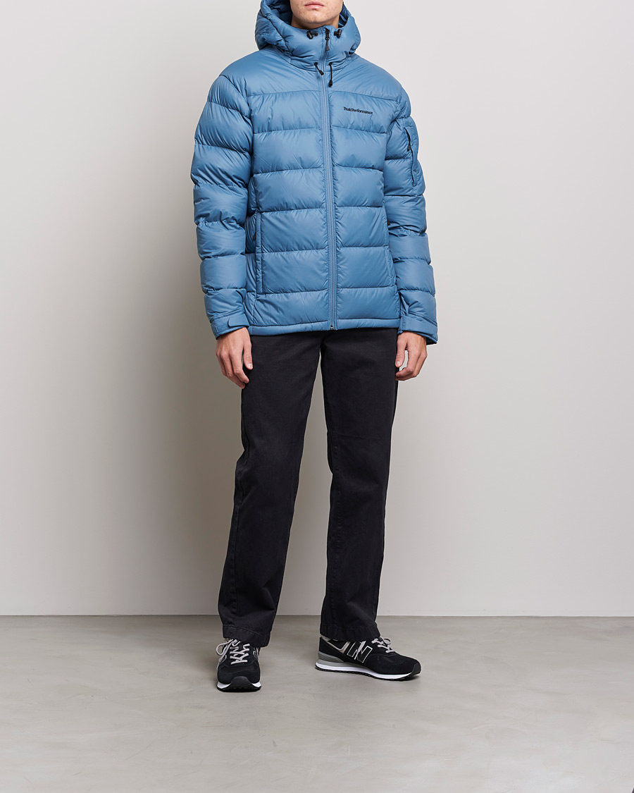 Pertex frost shop down hooded jacket