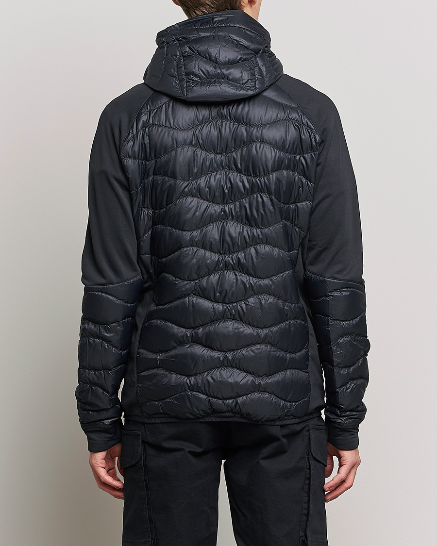 Peak Performance Helium Down Hybrid Hood Jacket Black at CareOfCarl