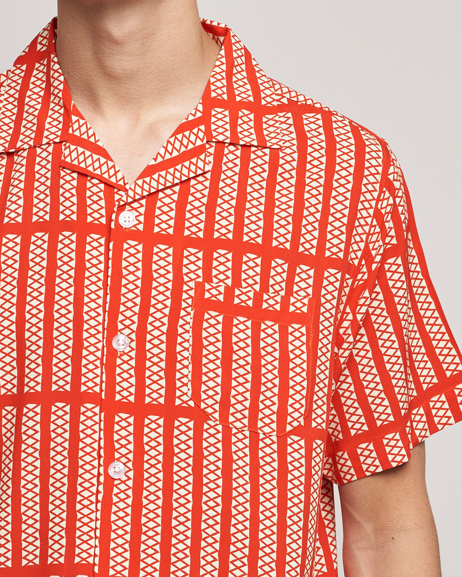 OAS Viscose Resort Short Sleeve Shirt Railway at CareOfCarl.com