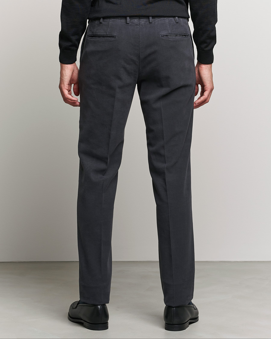 Incotex Slim Fit Luxury Moleskine Trousers Dark Grey at CareOfCarl.com