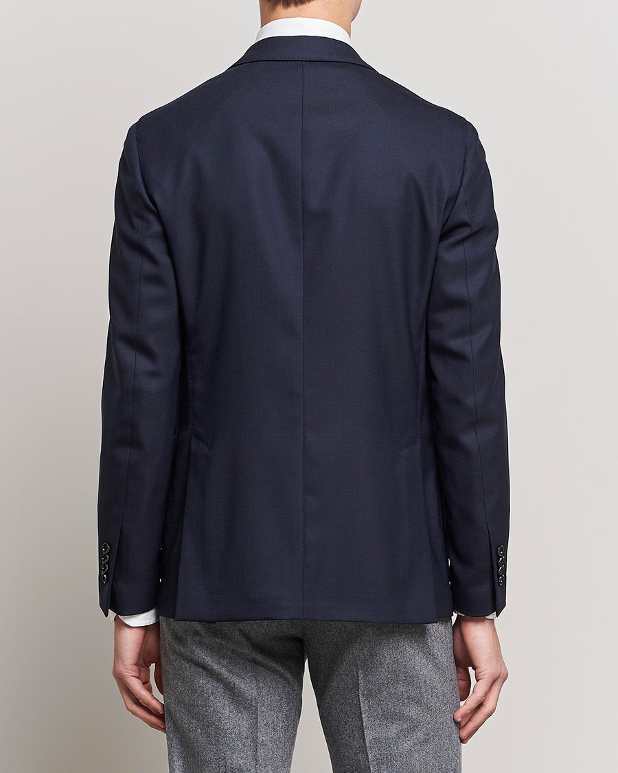 Lardini Patch Pocket Wool Blazer Navy at CareOfCarl.com