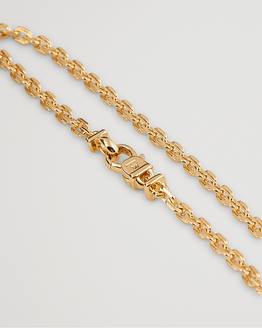 Tom Wood Anker Chain Bracelet Gold at CareOfCarl.com