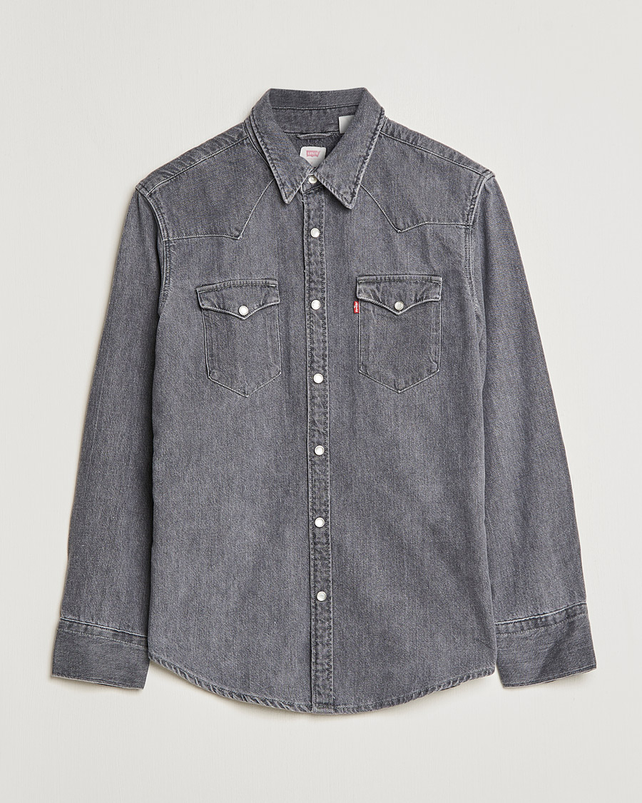 Grey sales western shirt