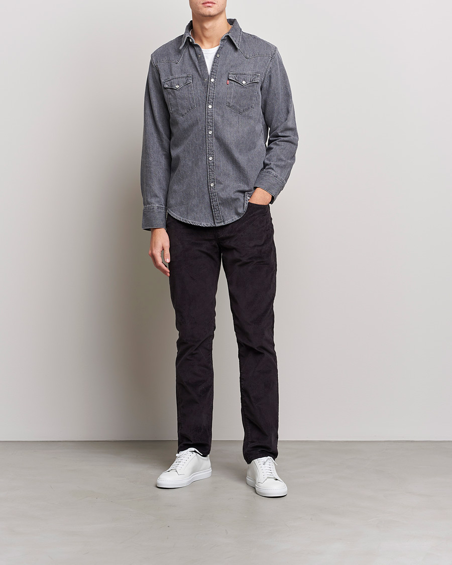 Levi's barstow western shirt clearance blue