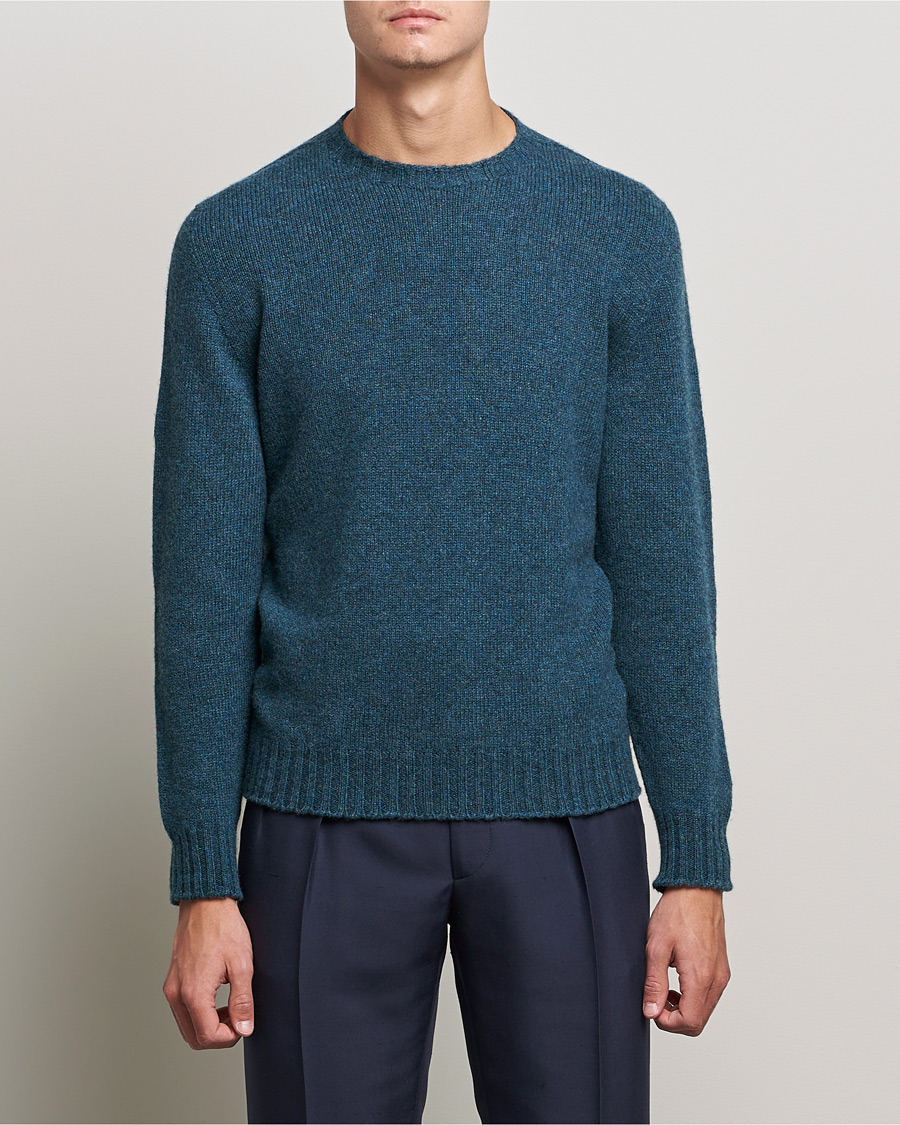 ETRO- Wool Crew Neck Sweater- Man-  - Blue