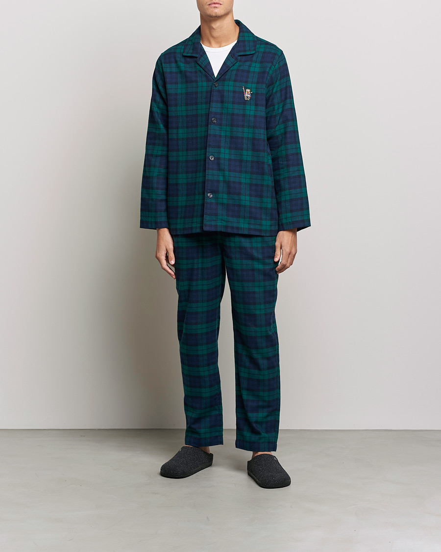 Polo Ralph Lauren Checked Flannel Pyjama Set Blackwatch at CareOfCarl