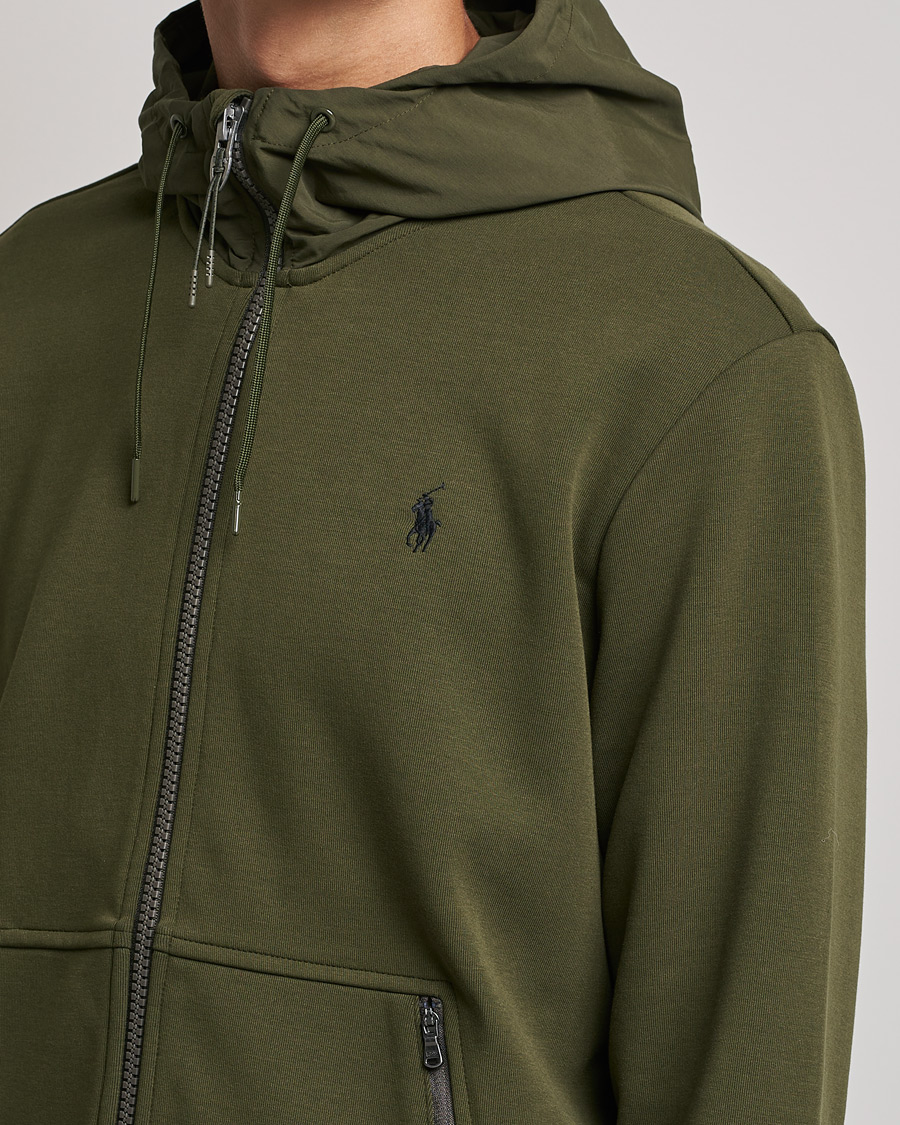 Olive polo outlet hoodie