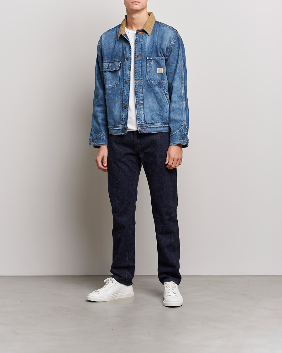 Denim jacket polo shirt online