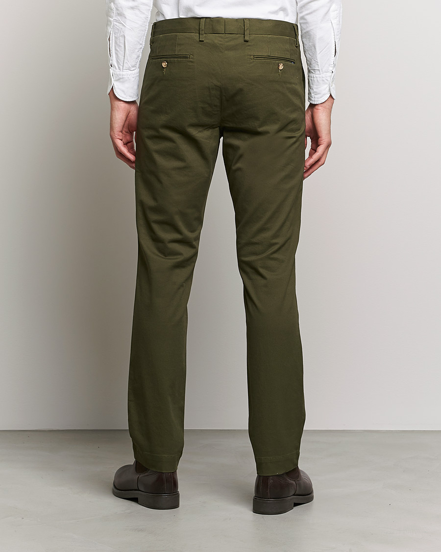 Polo Ralph Lauren Stretch Slim Fit Chino Trousers in Green for Men