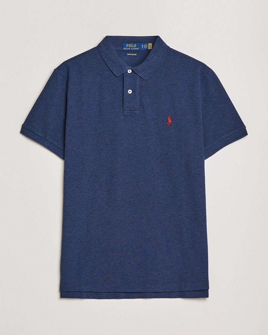 Polo Ralph Lauren Custom Slim Fit Polo Spring Navy Heather