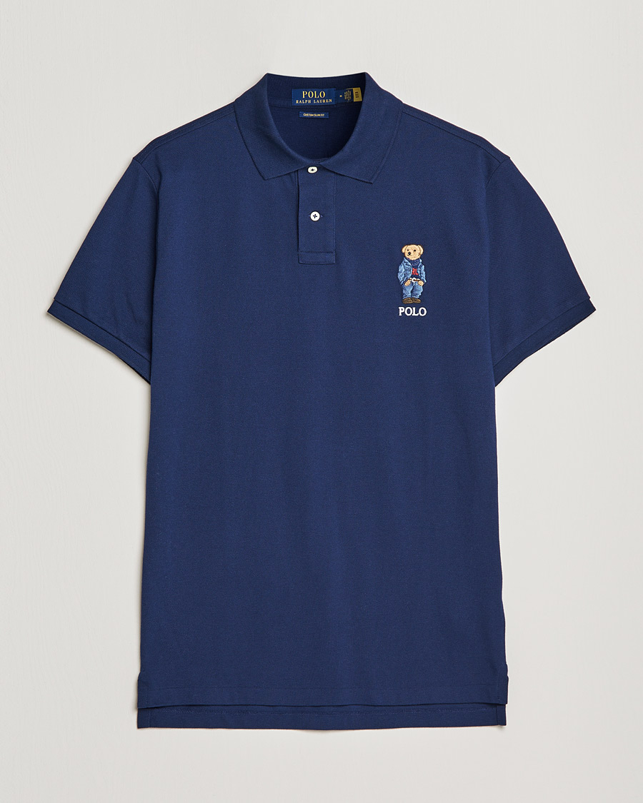 Polo Ralph Lauren Custom Fit Bear popular Polo Shirt Navy Size XL