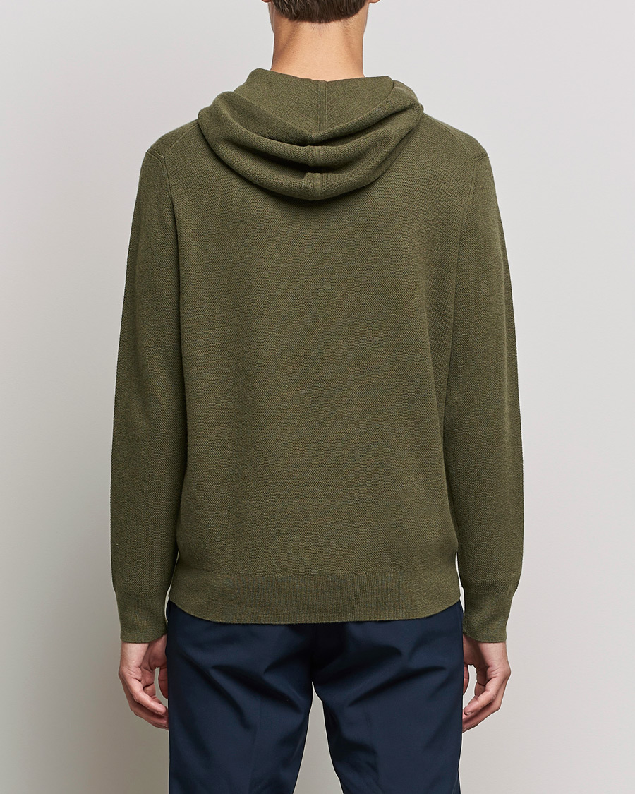 Green store cashmere hoodie