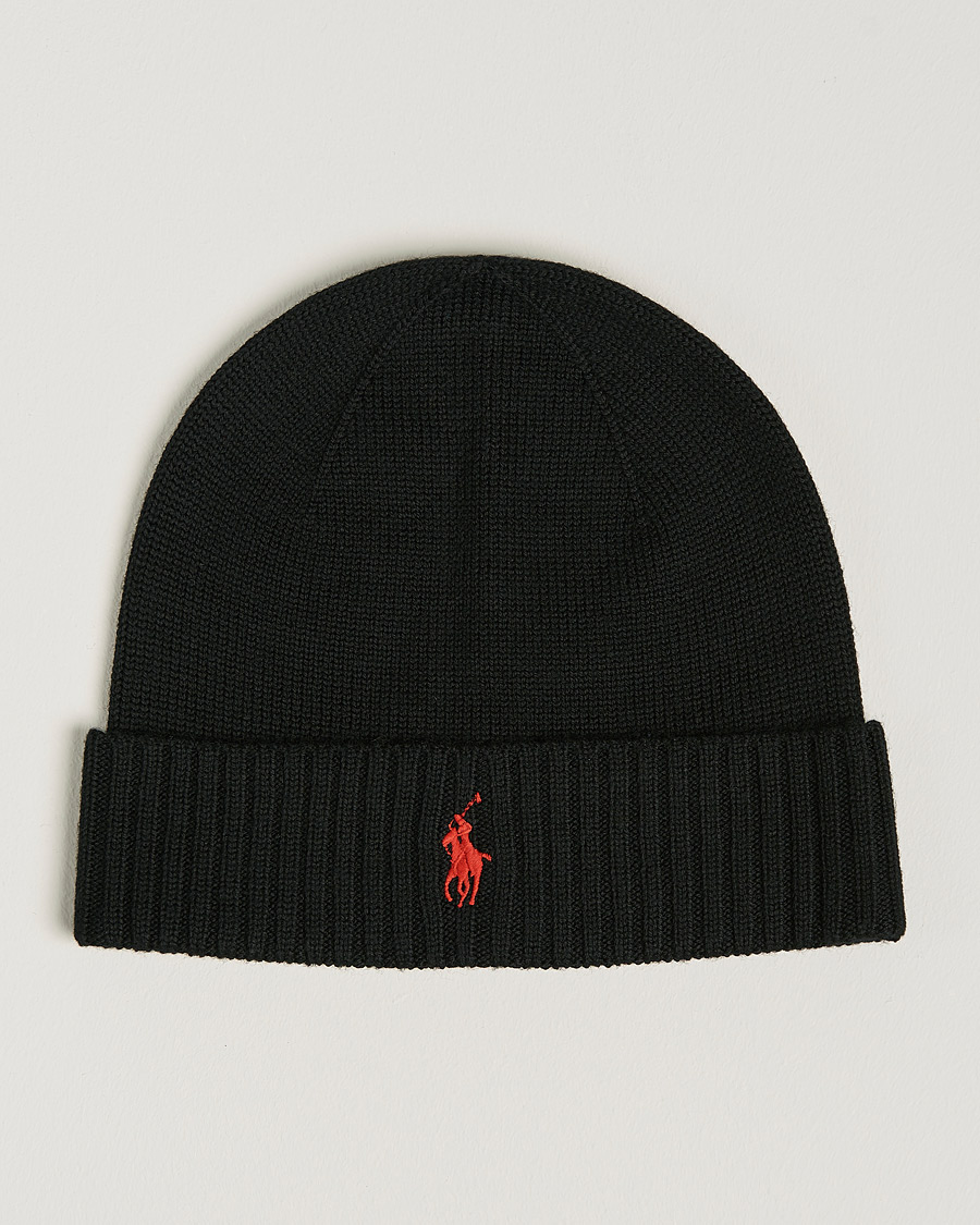 Black polo beanie sale