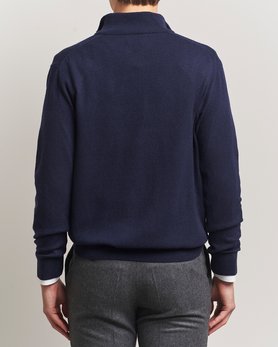 Men | Sweaters & Knitwear | Polo Ralph Lauren | Merino Half-Zip Sweater Hunter Navy