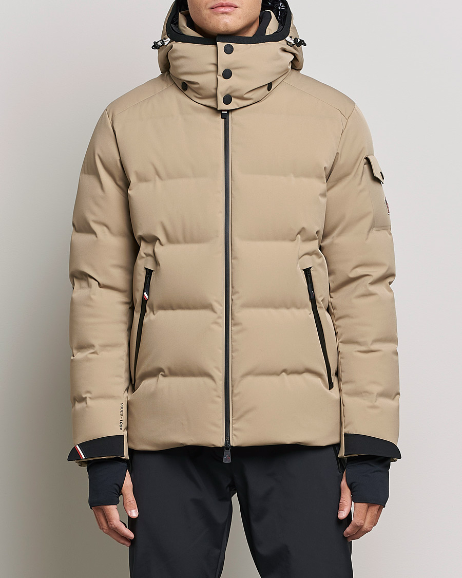 Moncler Grenoble Montgetech Tech Down Jacket Beige at CareOfCarl.com