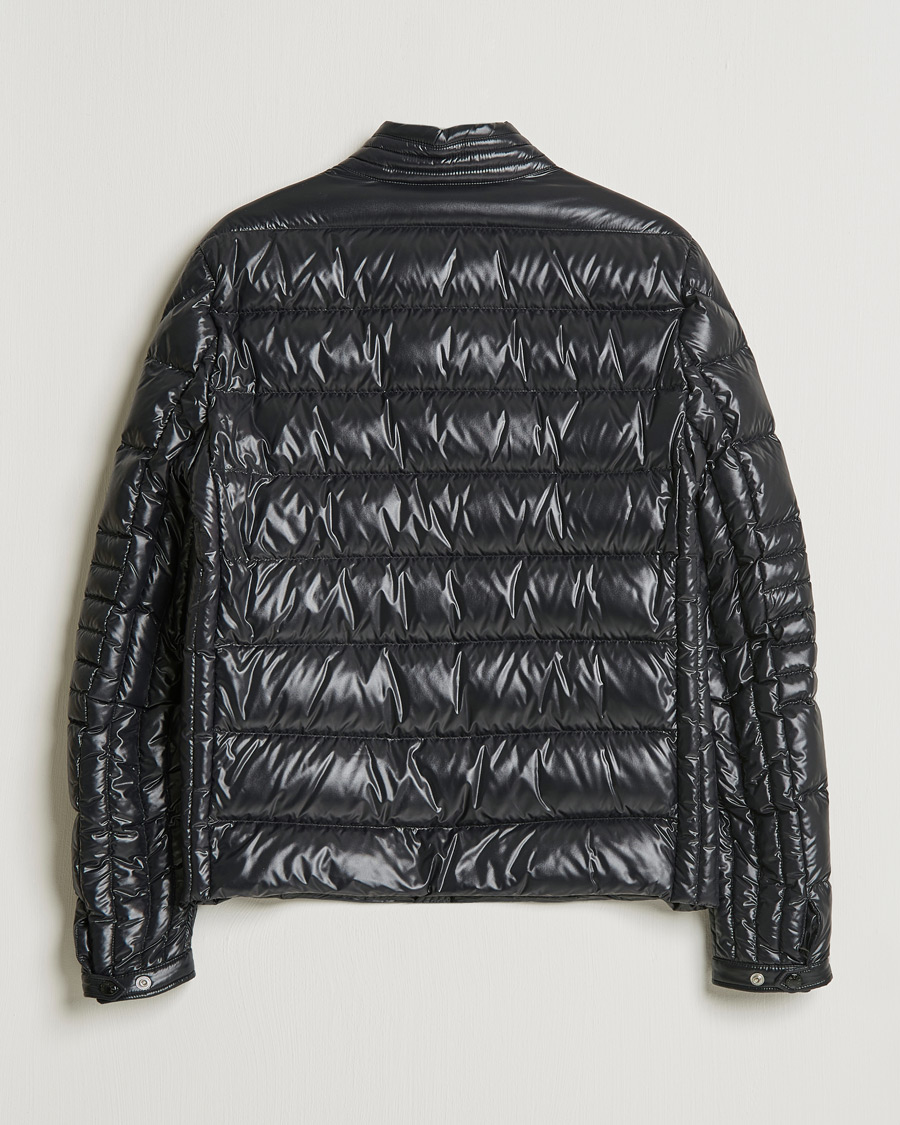 Moncler Berriat Biker Down Jacket Black at CareOfCarl.com