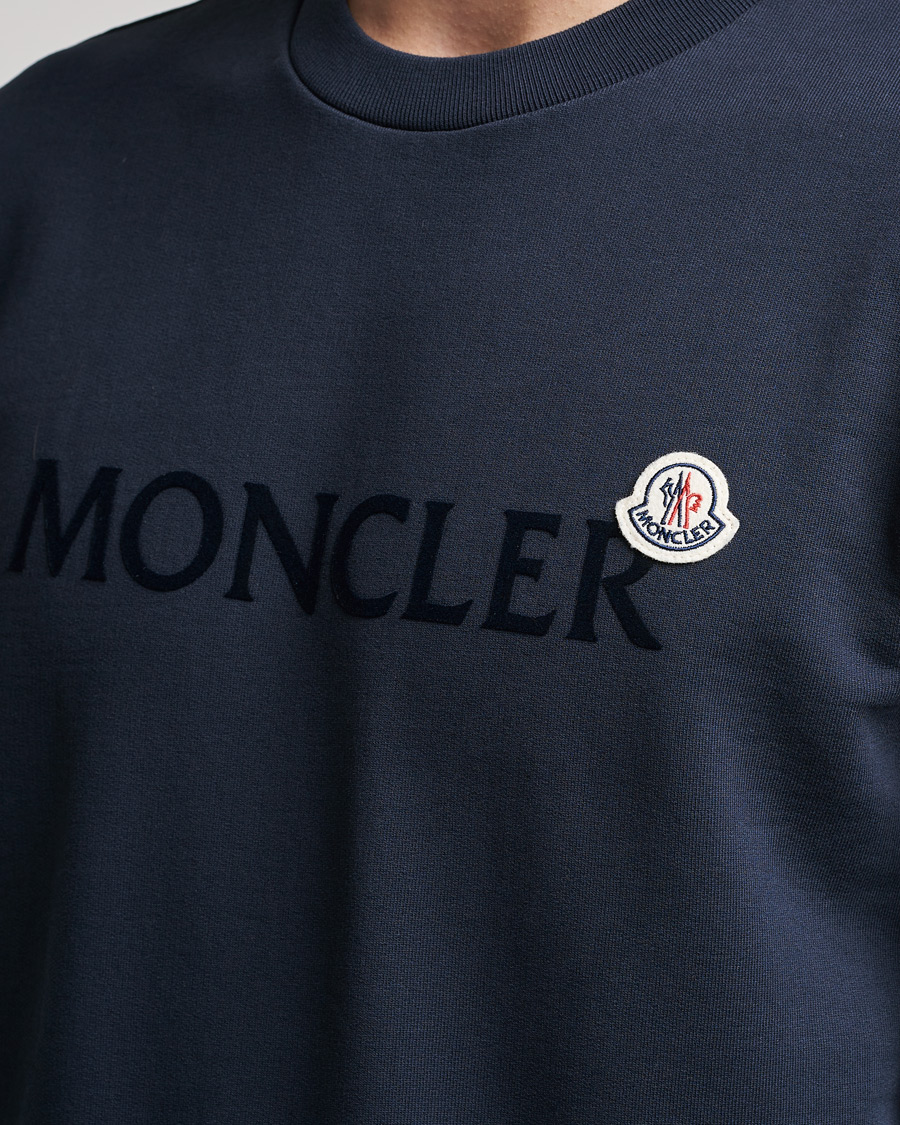 Moncler logo discount patch sweatshirt