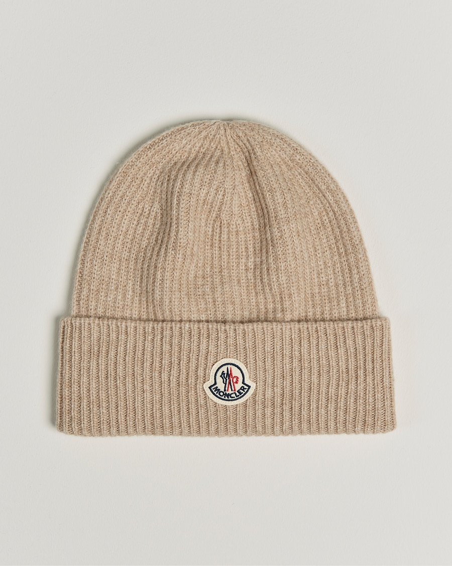 moncler beige beanie