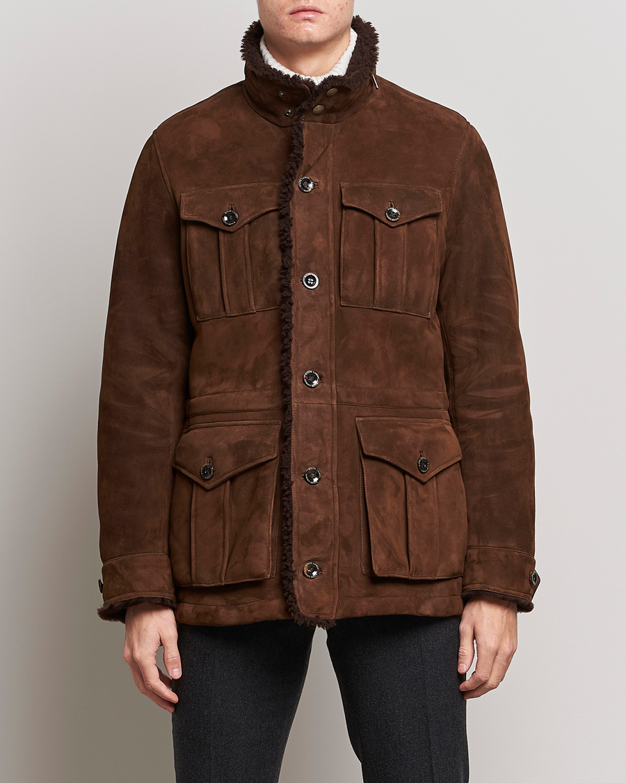 Ralph lauren shearling on sale jacket