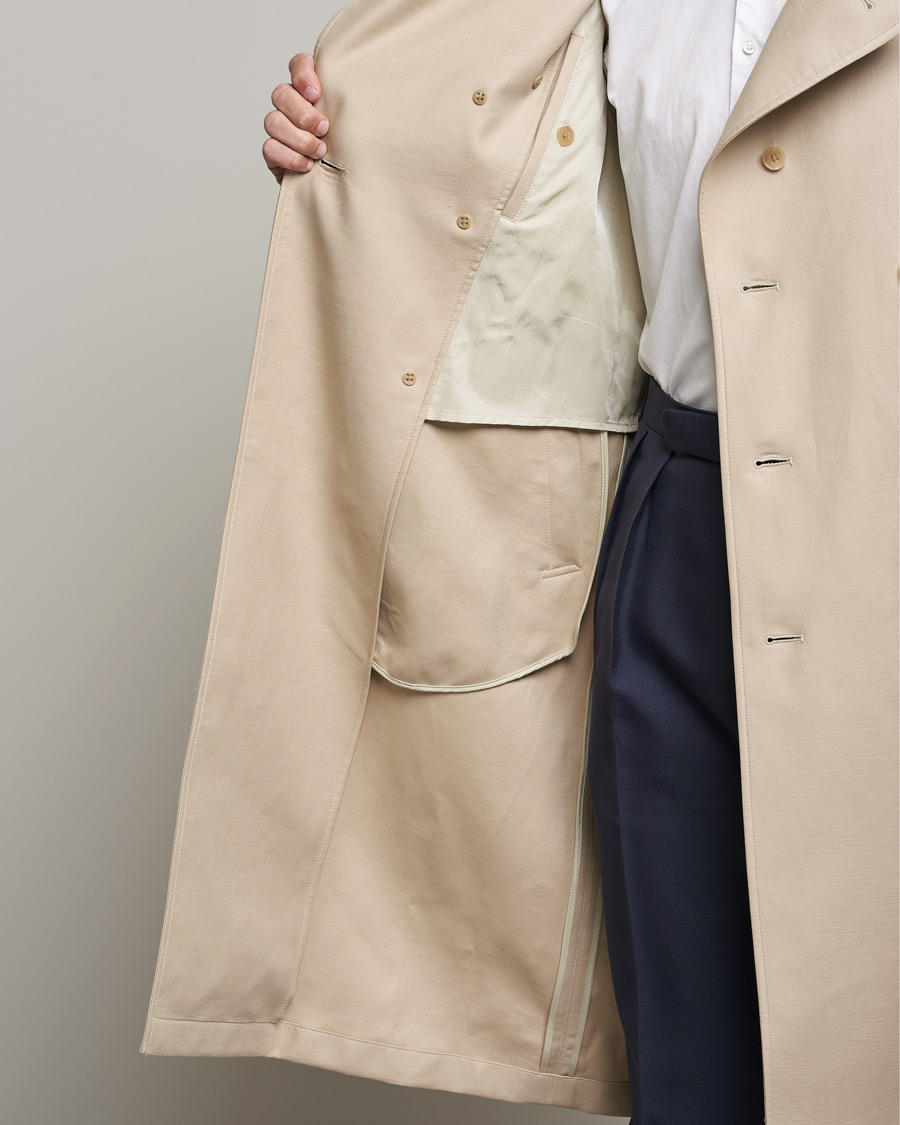 Ralph Lauren Purple Label Classic Trench Coat Khaki Stone at