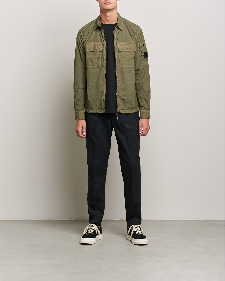 C.P. Company Taylon L Zip Overshirt Green at CareOfCarl