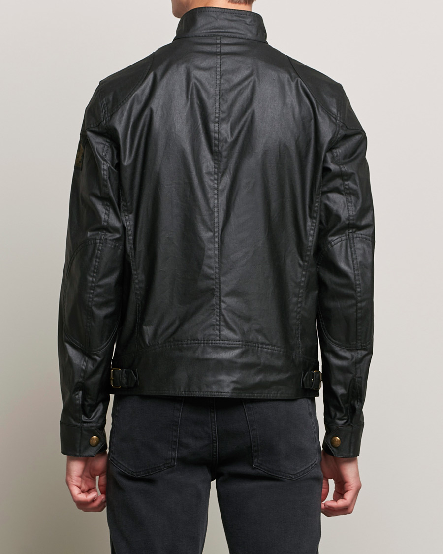 Belstaff Racemaster Waxed Jacket Black At CareOfCarl.com