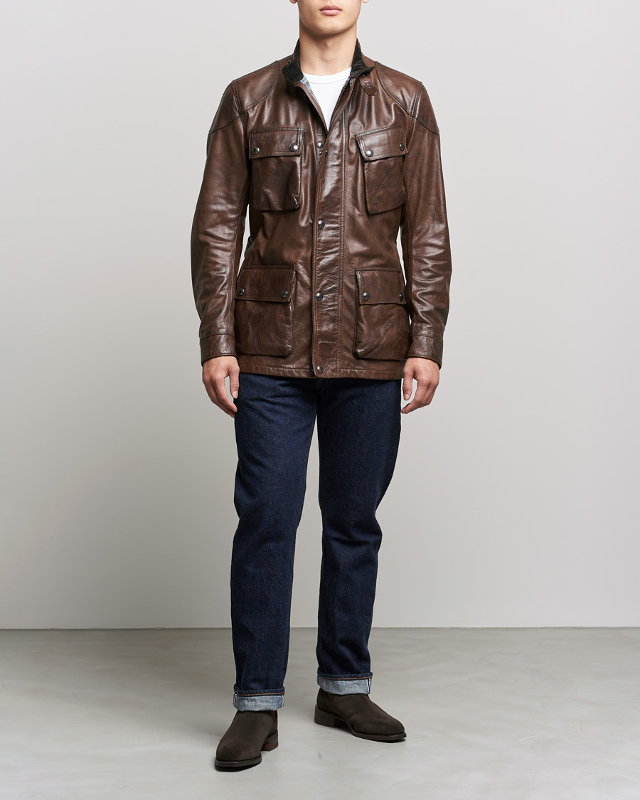 Mens Belstaff Leather Jacket | ShopStyle