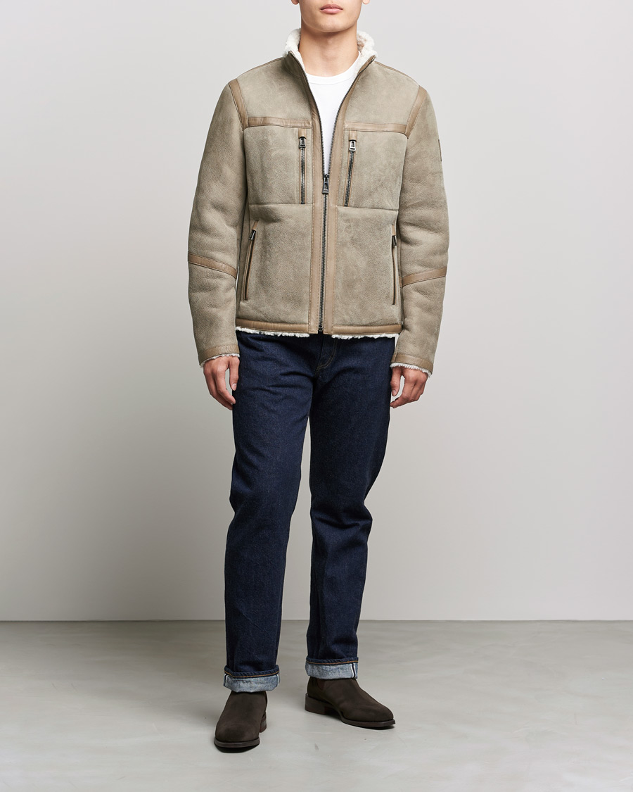 Belstaff shearling outlet jacket mens