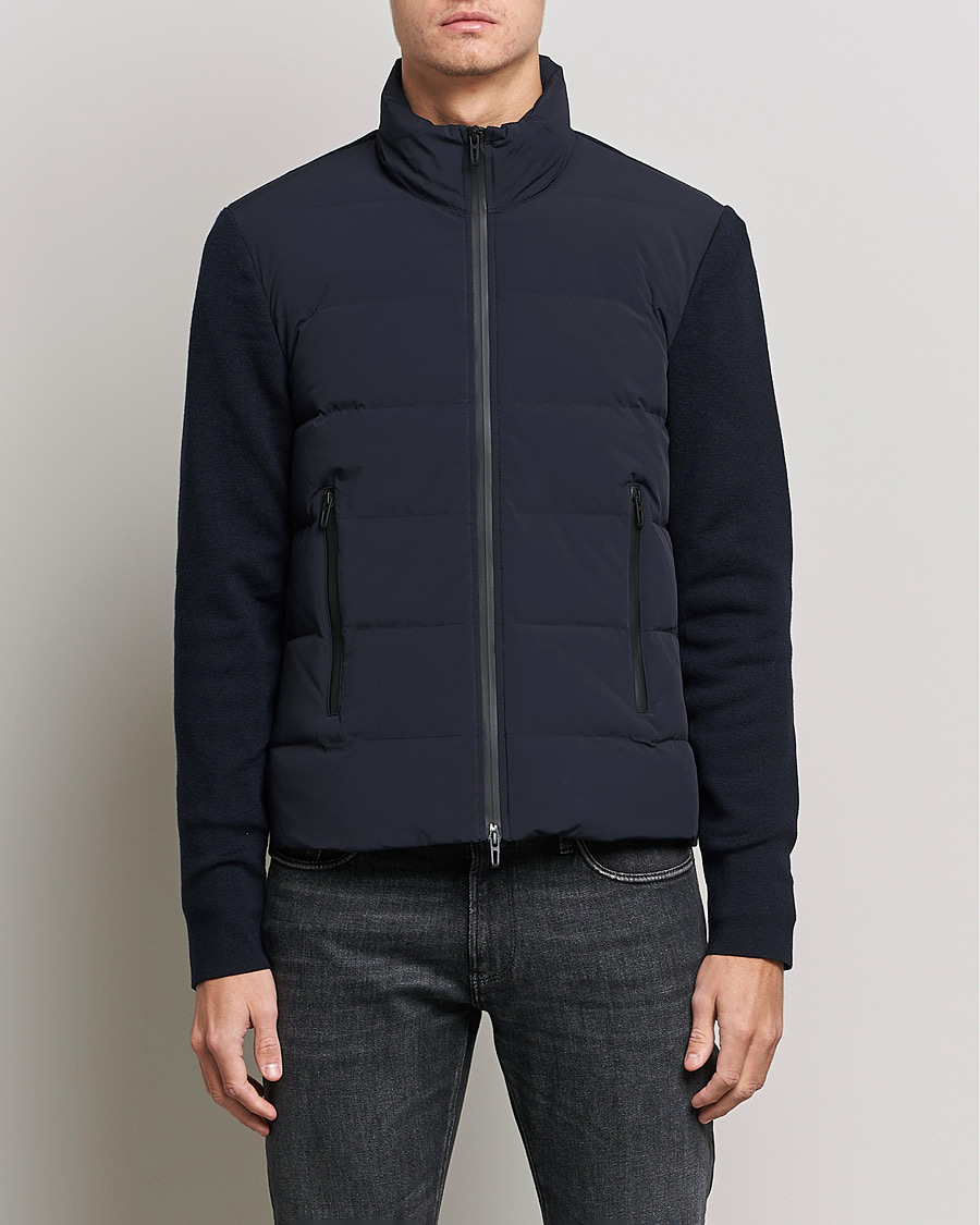 Emporio Armani Hybrid Jacket Navy at CareOfCarl