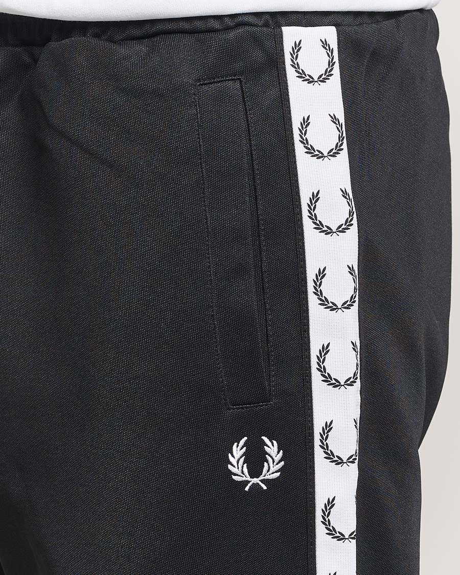 Fred Perry Taped Track Pants Black at CareOfCarl