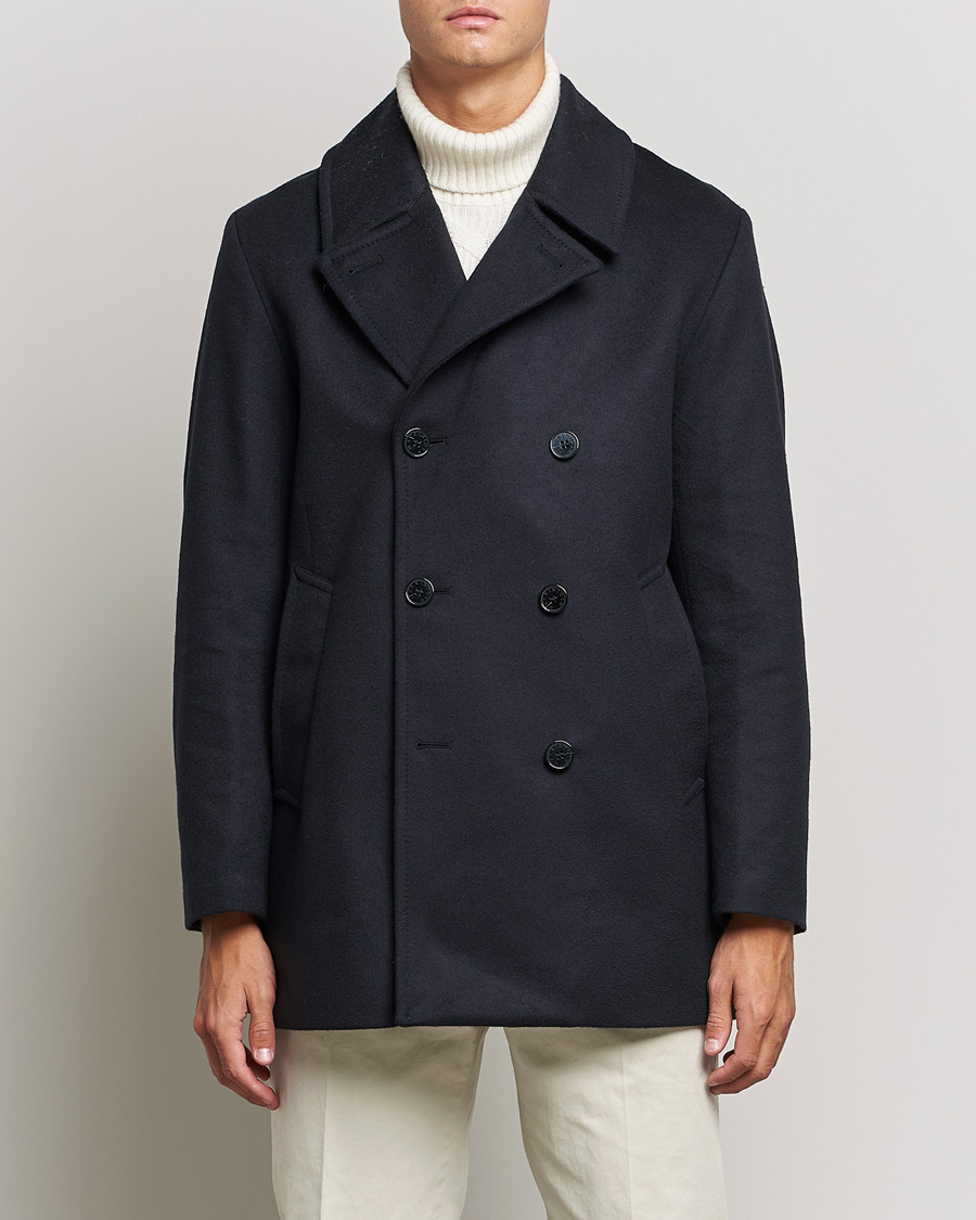 Mackintosh Dalton Wool Cashmere Peacoat Navy at CareOfCarl