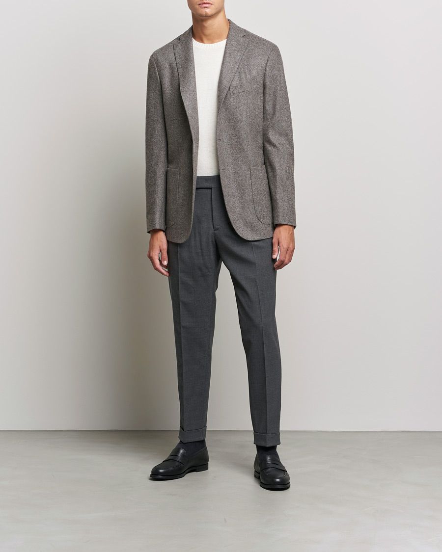 BOSS Mens Genesis SlimFit Wool Trousers Light Gray  Neiman Marcus