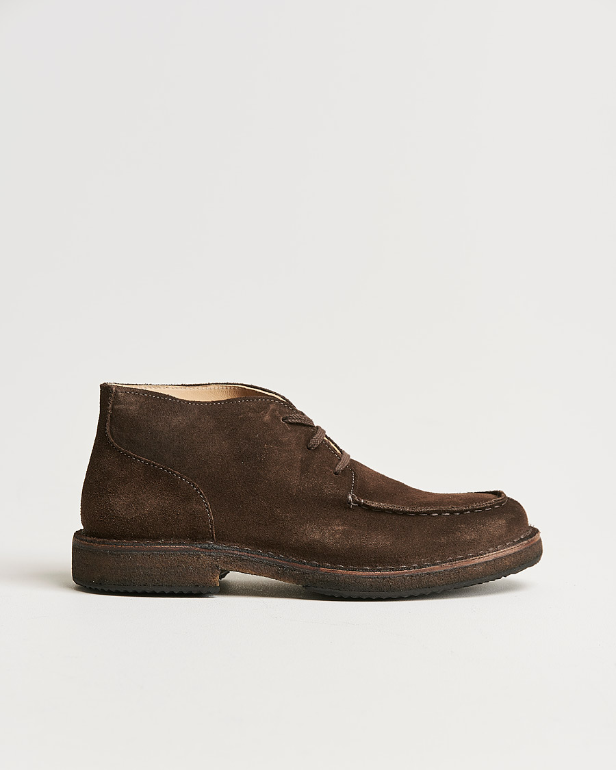 Astorflex Markflex Lined Chukka Boot Dark Brown Suede at