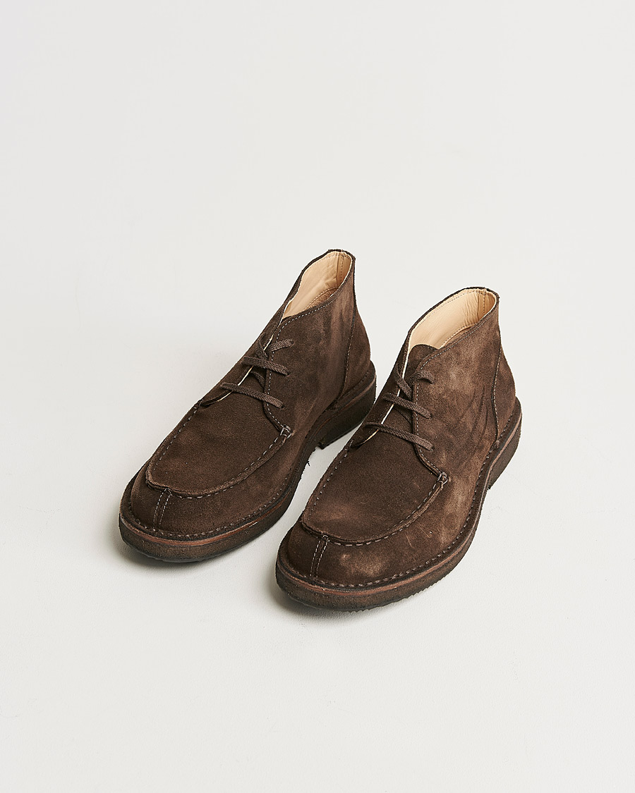 Astorflex Markflex Lined Chukka Boot Dark Brown Suede at