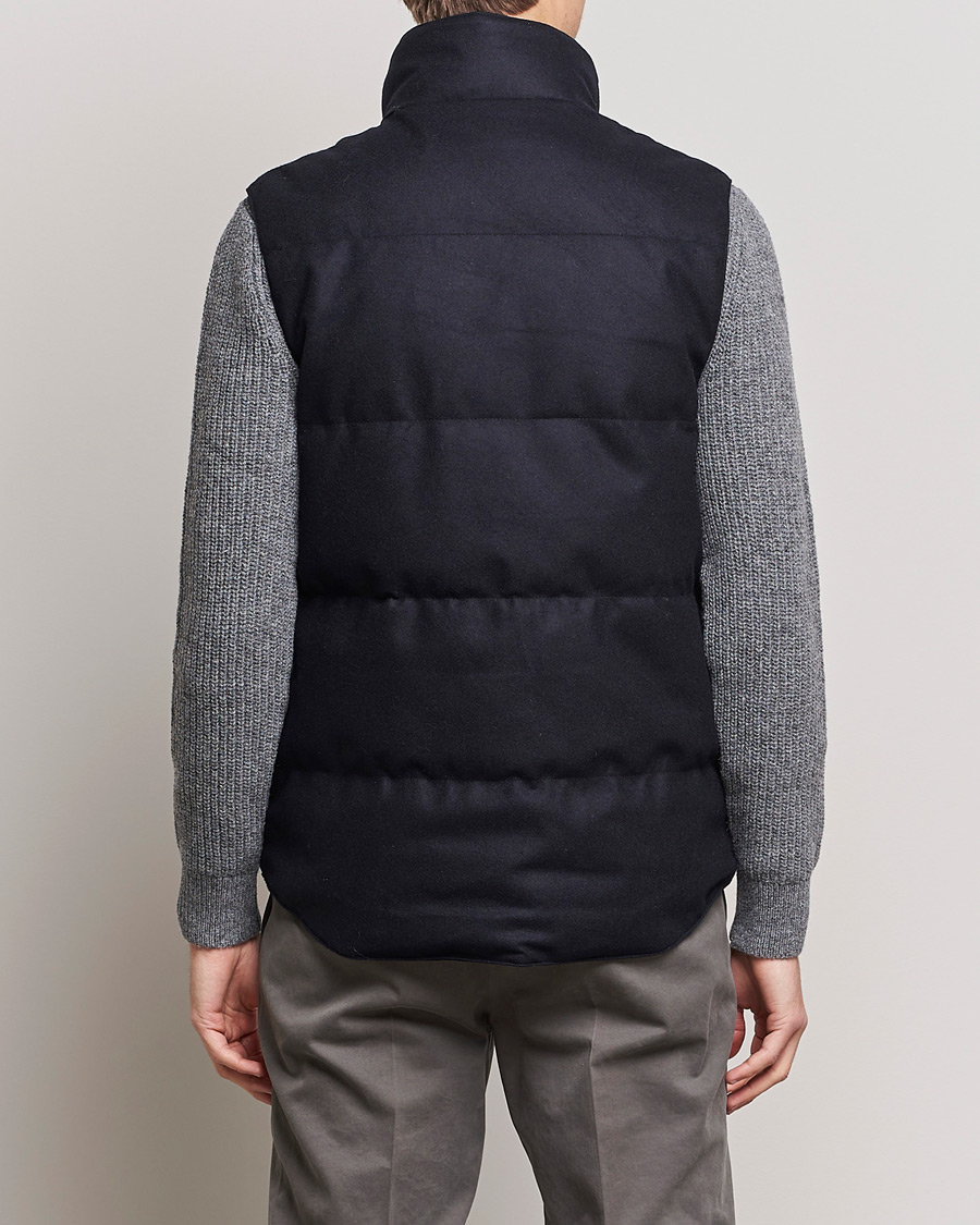 Canada Goose Garson Wool Vest Atlantic Navy Melange at CareOfCarl.com