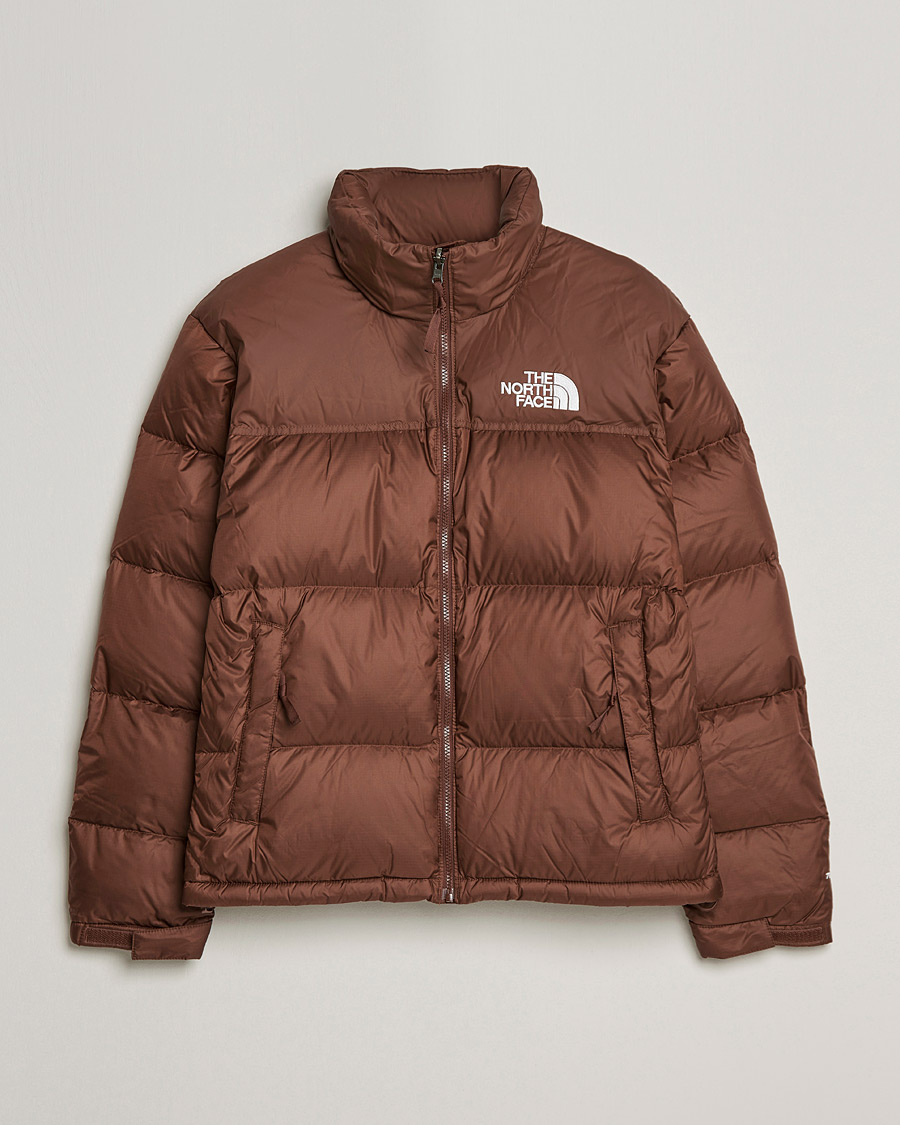 light brown north face jacket