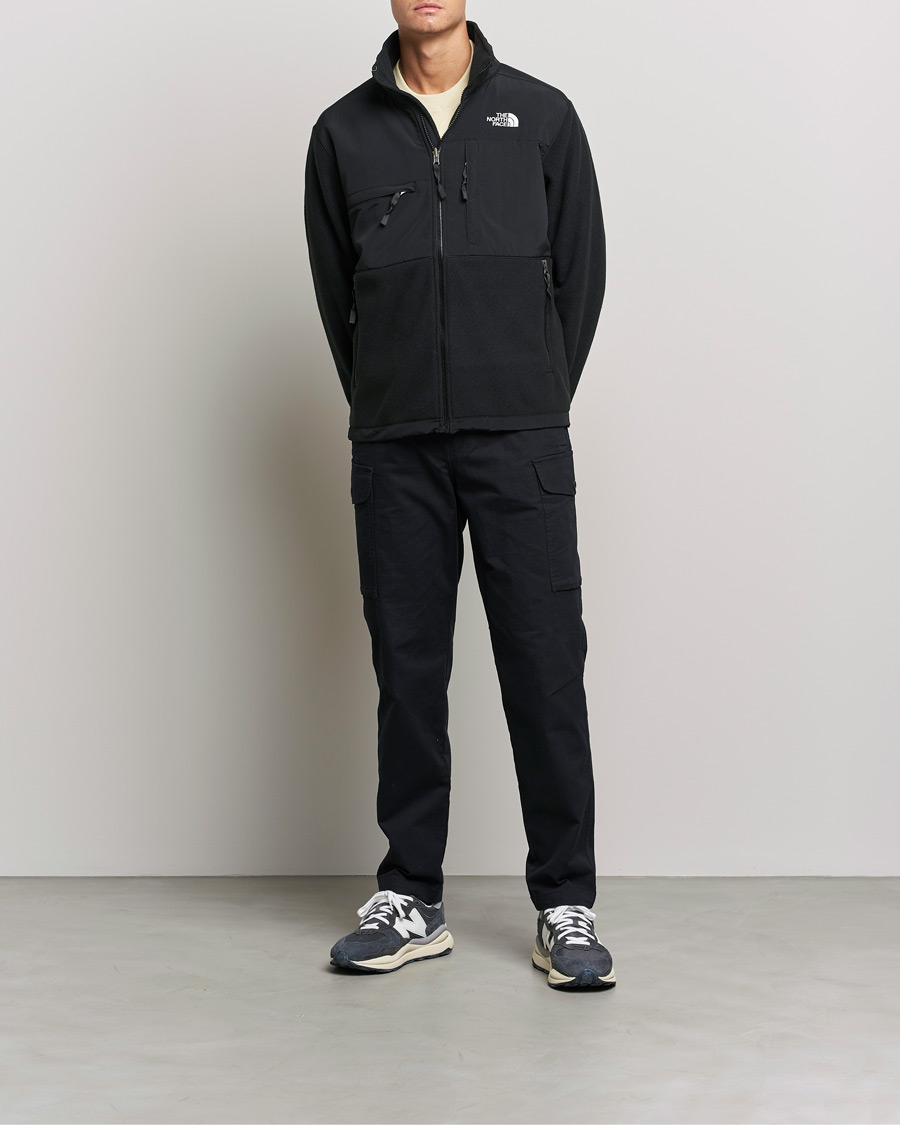 The North Face Denali zip up fleece jacket in slate grey and black