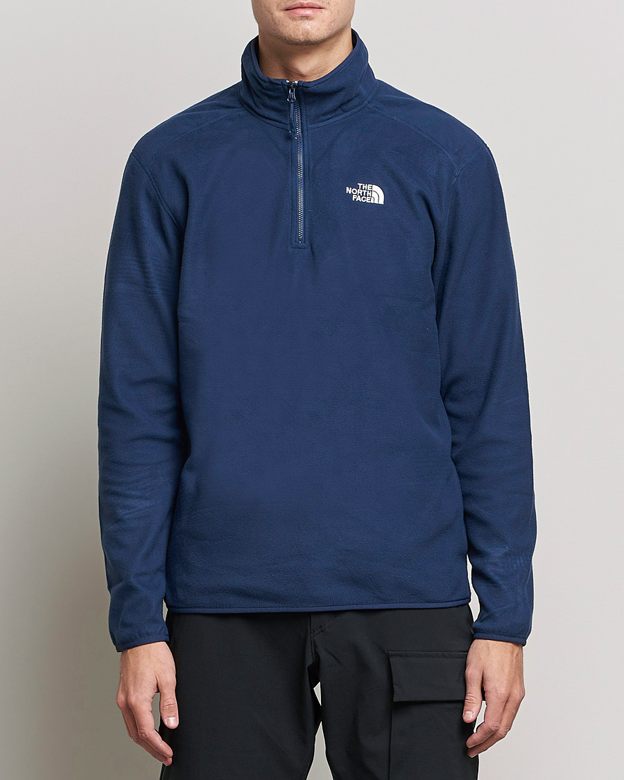 The North Face Men's Navy 1/4 zip popular pullover sweater