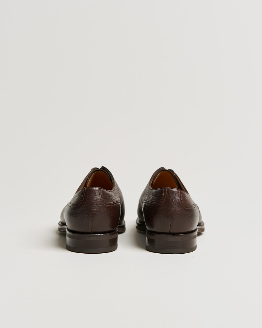 Edward Green Dover Split Toe Derby Dark Brown London Grain at