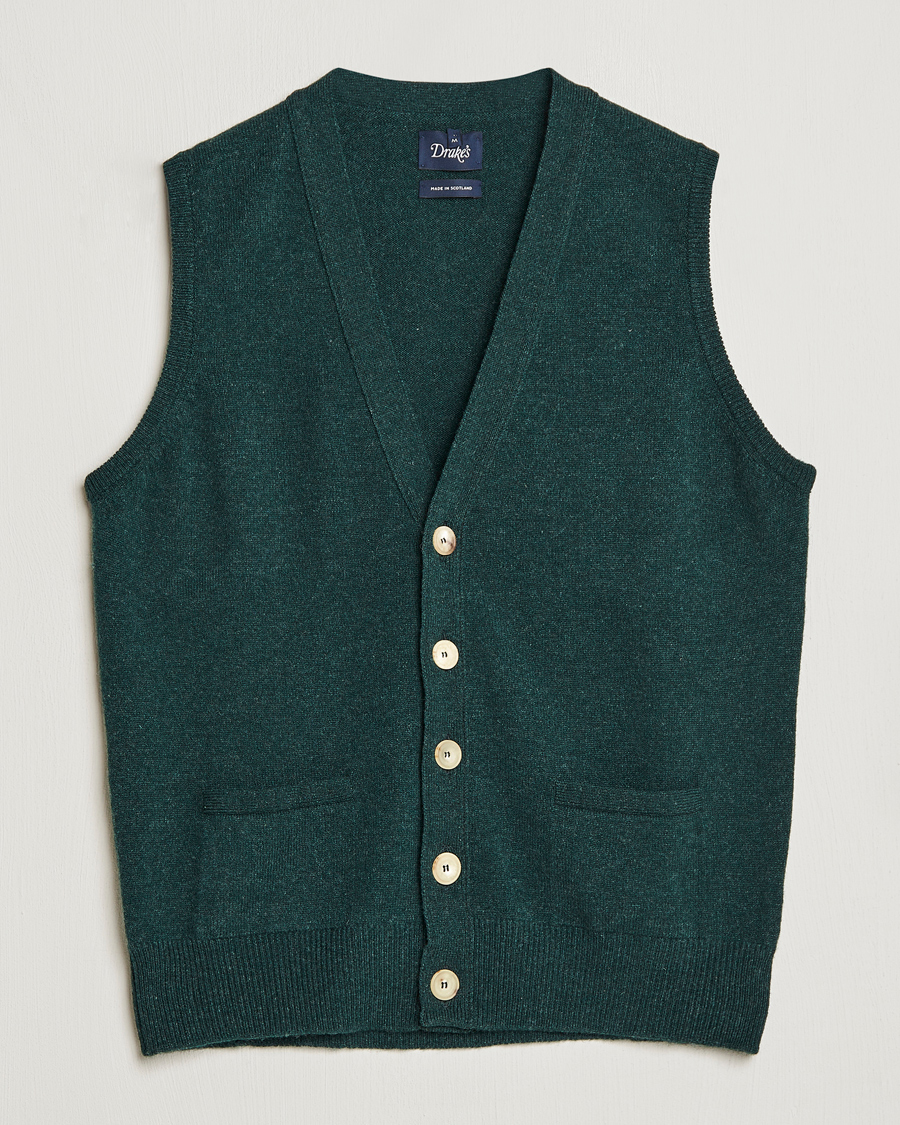 The Sleeveless Cardigan – Drakes