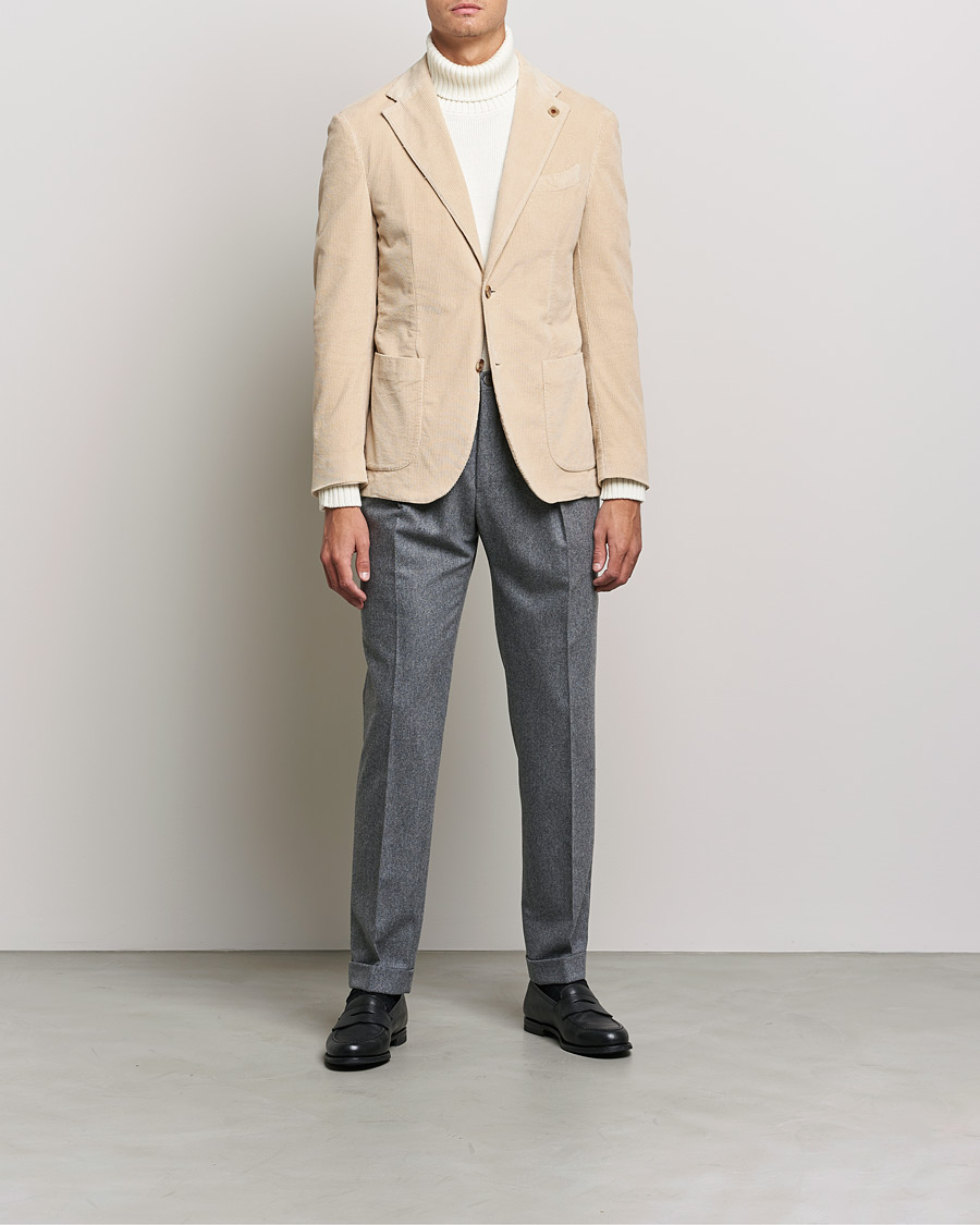 Beige corduroy blazer sale