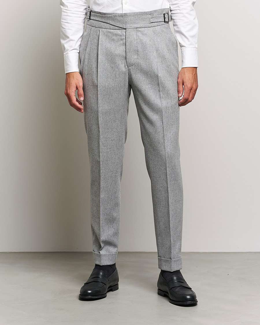 Light Grey Soho Trousers in Circular Wool Flannel | SUITSUPPLY Japan