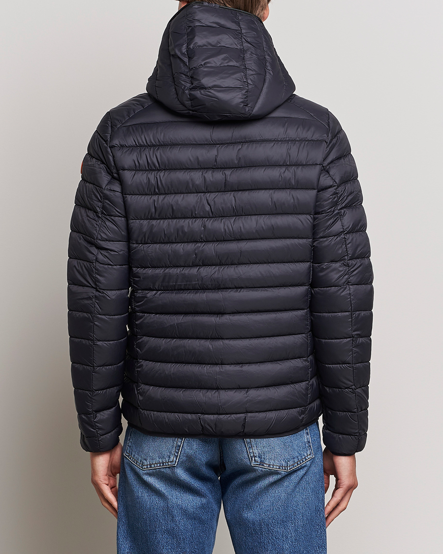 Save The Duck Donald Lightweight Padded Hooded Jacket Black at CareOfCarl.c