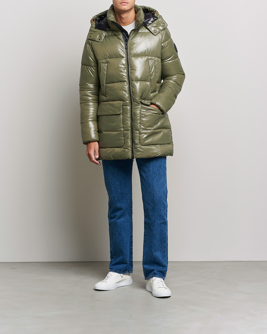 Long duck clearance down jacket