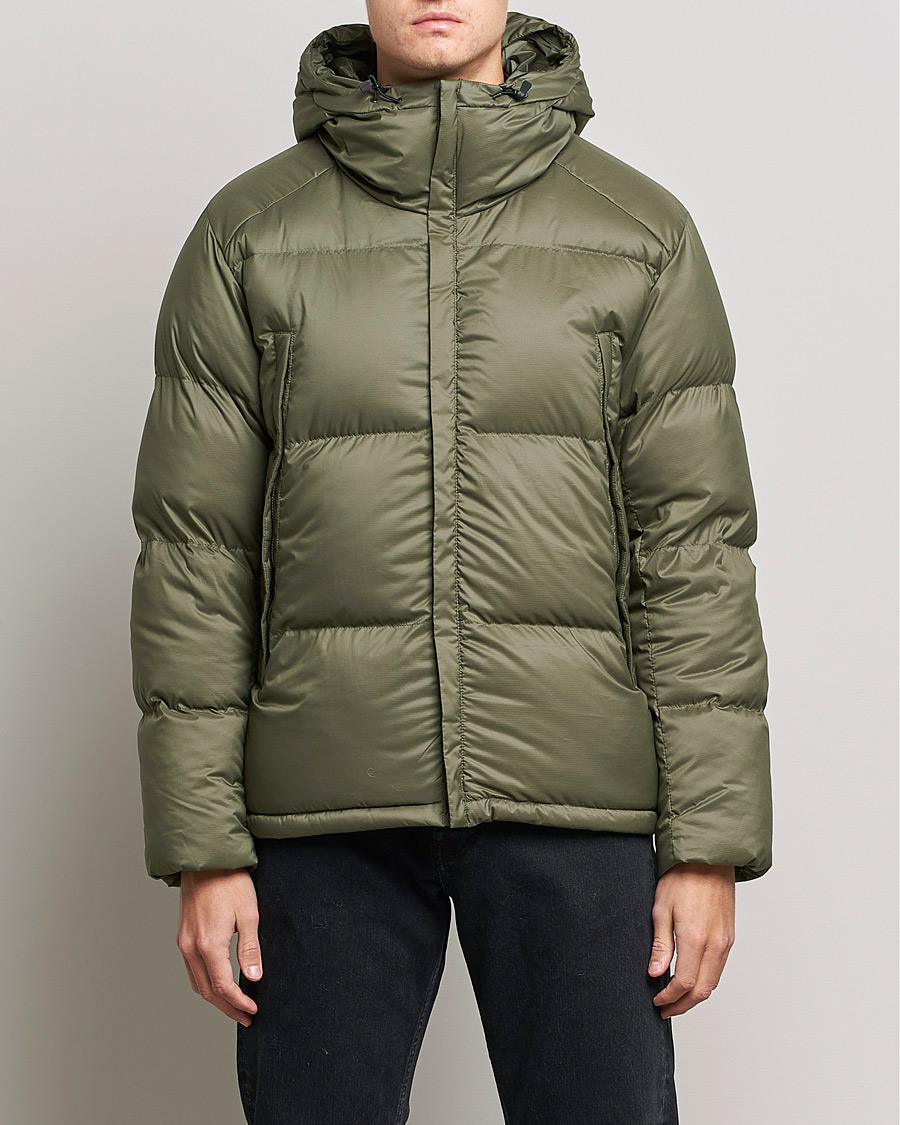 Snow Peak Recycled Light Down Jacket Olive at CareOfCarl.com