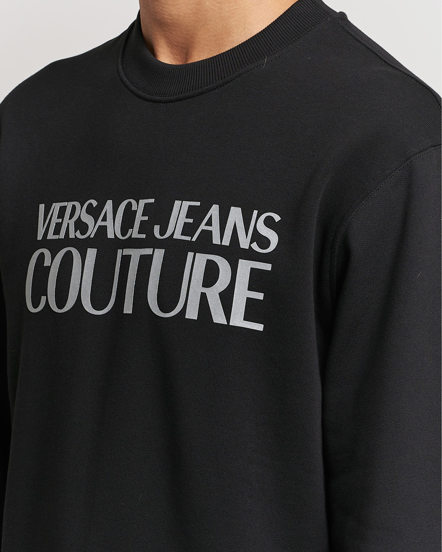 Versace Jeans Couture Logo Sweatshirt Black/Silver at CareOfCarl.com