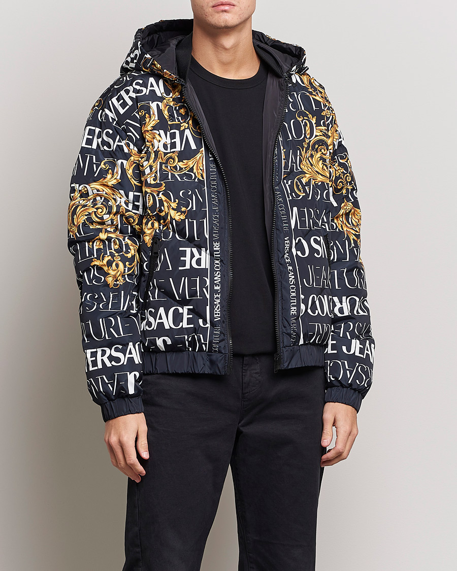 Versace logo-embroidered Cotton Bomber Jacket - Farfetch