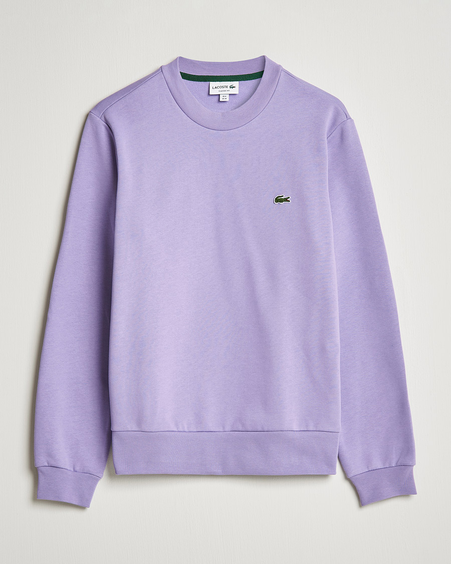 Lacoste Crew Neck Sweatshirt Neva Purple at CareOfCarl